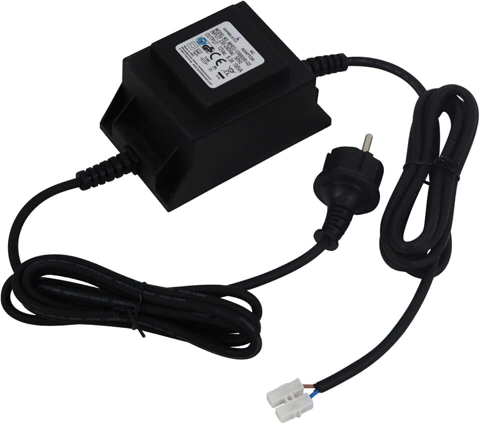 Trafo 100W für Pool Unterwasser Scheinwerfer, Schwarz
