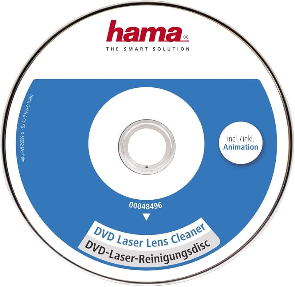Hama DVD Reinigungsdisc, zur Beseitigung von Schmutz in DVD Laufwerken