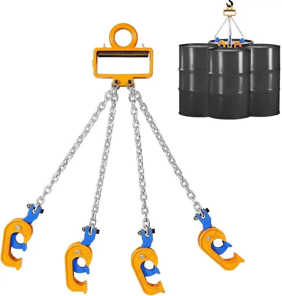 BEAMNOVA Upgraded Chain Drum Lifter, 2 Tons, for 30 & 55 Gallon Drums