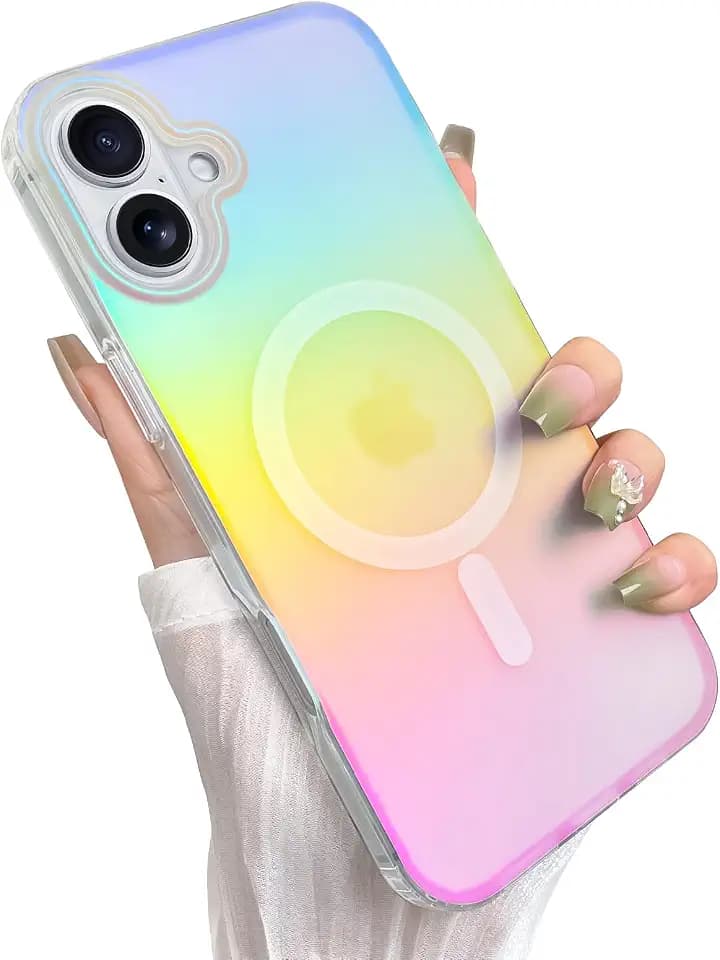 Aesthetic Case for iPhone 17 Case, Gradient Iridescent