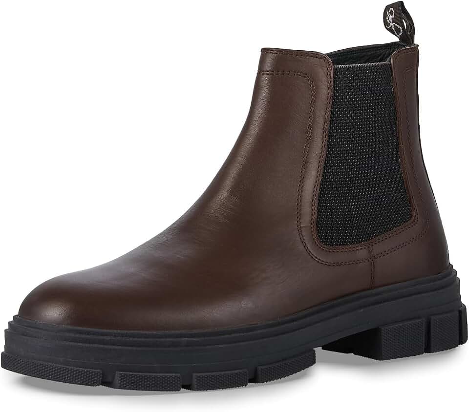 MARCO TOZZI by Guido Maria Kretschmer Herren Chelsea Boots aus Leder mit Reißverschluss