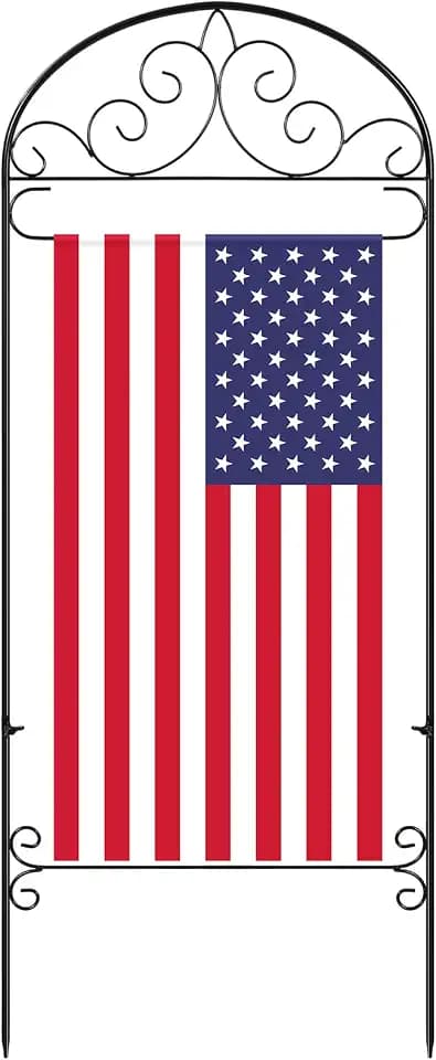 CroBlissful Garden Flag Holder Stand Fits Max 14" x 25" Flag, Classic