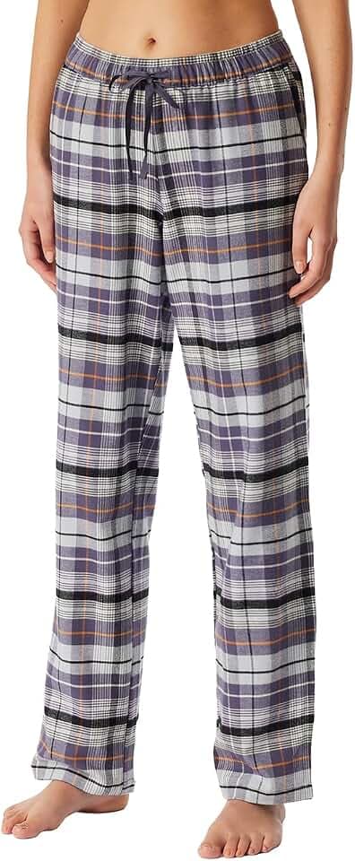 Schiesser Damen Schlafhose lang Webflanell - Mix + Relax