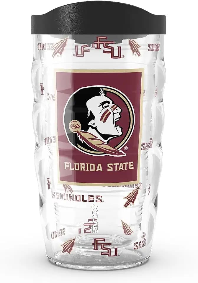 Tervis Florida State Seminoles - Overtime Made in USA Double Walled Insulated Tumbler Travel Cup Keeps Drinks Cold & Hot, 10oz, Classic