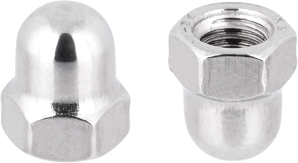 Hutmuttern Sechskant M14 hohe Form DIN 1587 Edelstahlmuttern A2 Kappenmuttern Sechskantmuttern cap nuts M14 25 Stück
