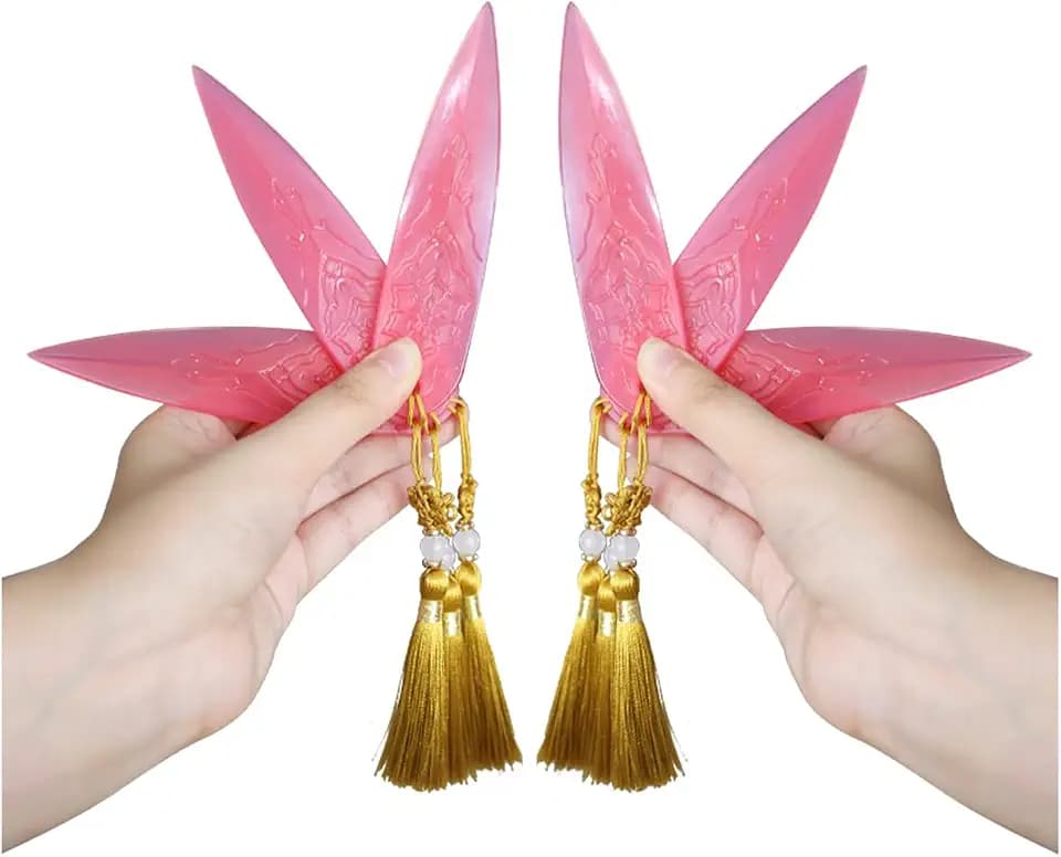 DISGIVO 5 Inches Soft Plastic Semi-Transparent Daggers Prop Costume for Cosplay