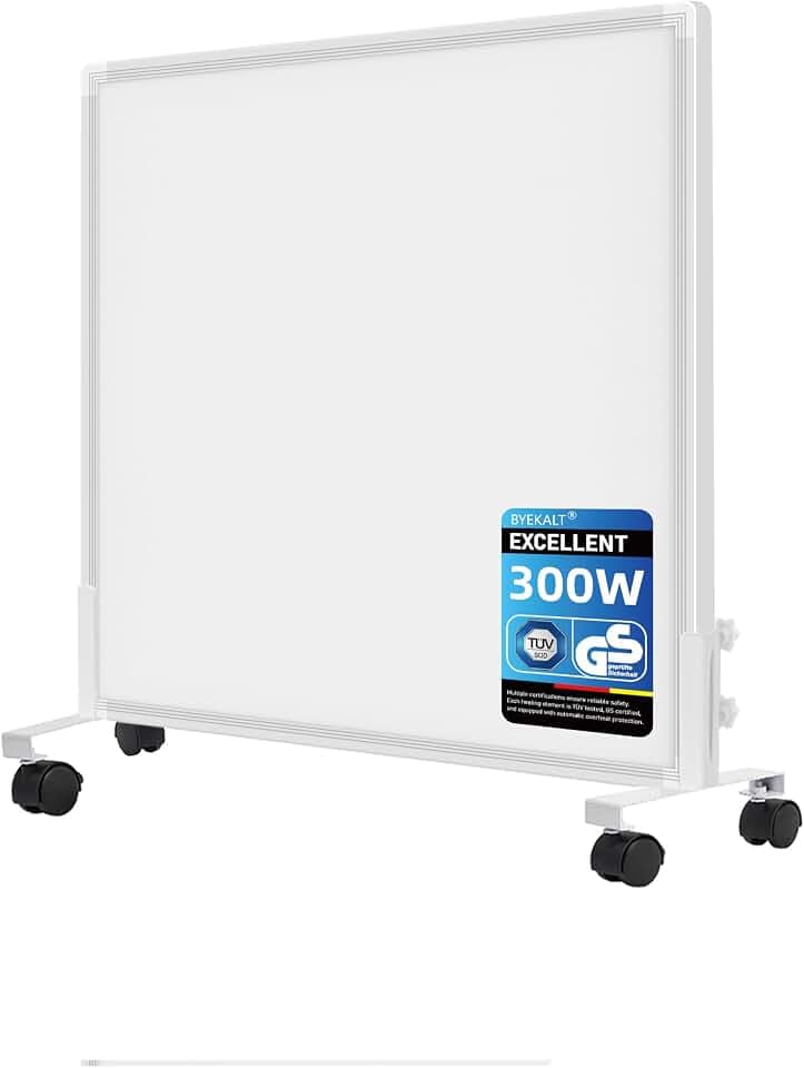 Infrarotheizung Standgerät 300W, Infrarot Wandheizung, 3-8 m²