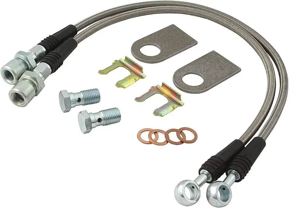 Allstar Performance ALL42033 Stainless Steel Brake Hose Kit for GM Metric Brake Vehicles