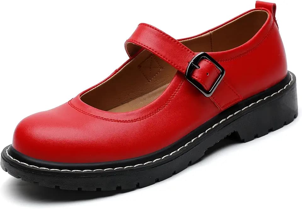 Mary Jane Shoes Women Mary Janes Mary Jane Flats Comfortable Flat Leather