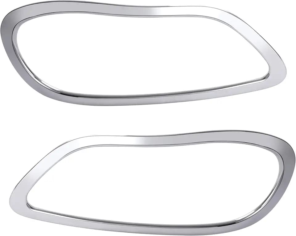 ALMULOO Pair Headlight Bezels Door Compatible with 02-18 Freightliner M2