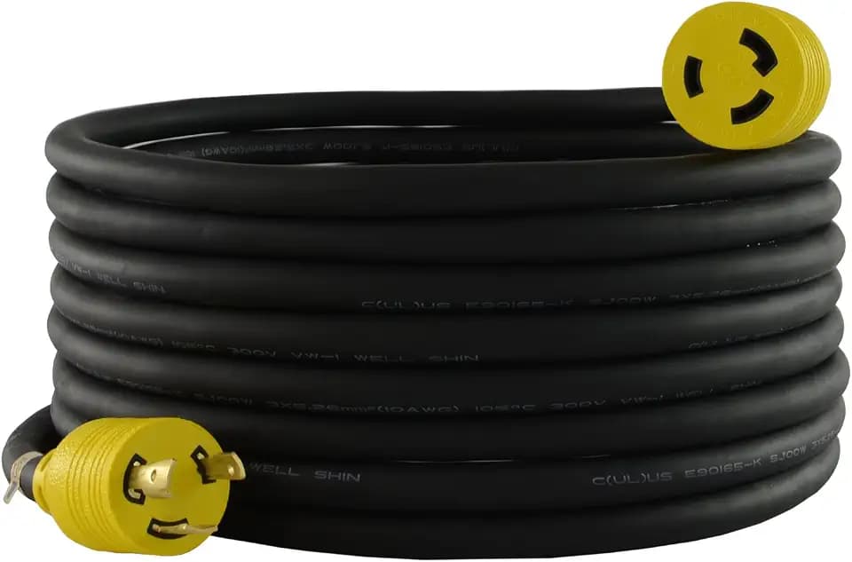 Conntek RUL630PR-050 50-Feet 10/3 30-Amp 250-volt L6-30 Anti-Weather, Oils, Acids and Chemicals Rubber Locking Extension Cord