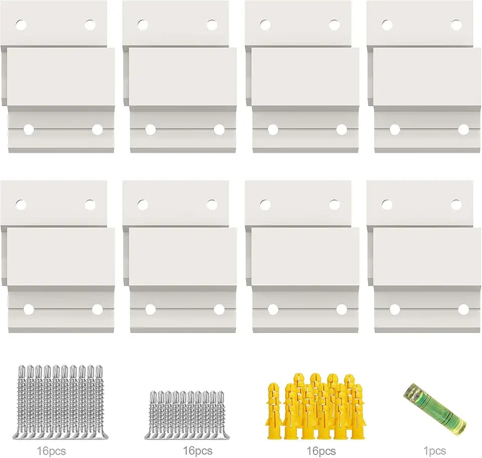 Z-Klemmen, zum Aufhängen von französischen Schienen, Bilderaufhänger-Hardware-Kit, Wandhalterung, ineinandergreifende Wandhalterung, zum Aufhängen von Spiegeln, Regalen, Kopfteilen, Kunstrahmen