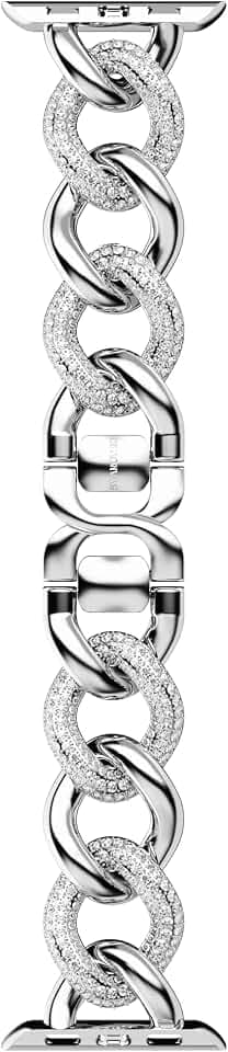 Swarovski Sparkling princess strap, For Apple Watch® 40mm & 41mm, Rose gold tone, Rose gold-tone finish