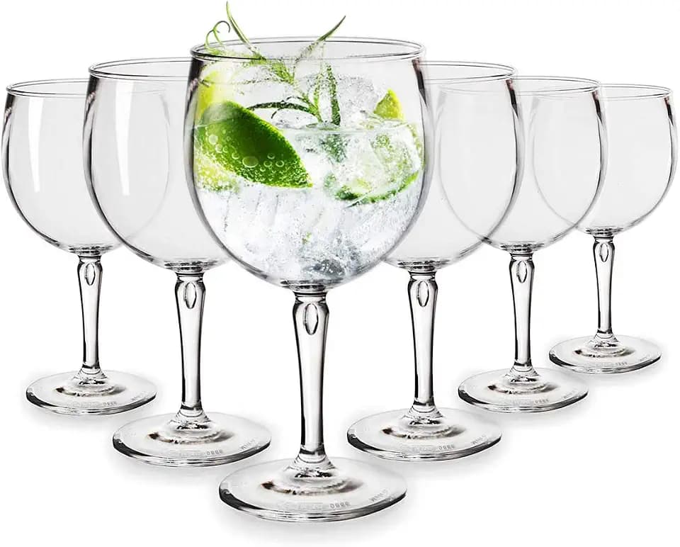 RB Ballon Gin Cocktail-Gläser Premium-Kunststoff Unzerbrechlich Wiederverwendbar 45cl, 6 Stück