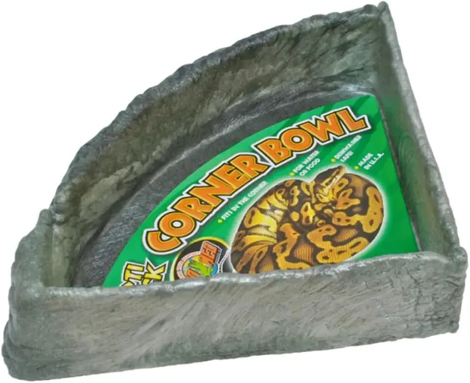 Zoo Med Reptile Rock Corner Water Dish, X-Large, Assorted color