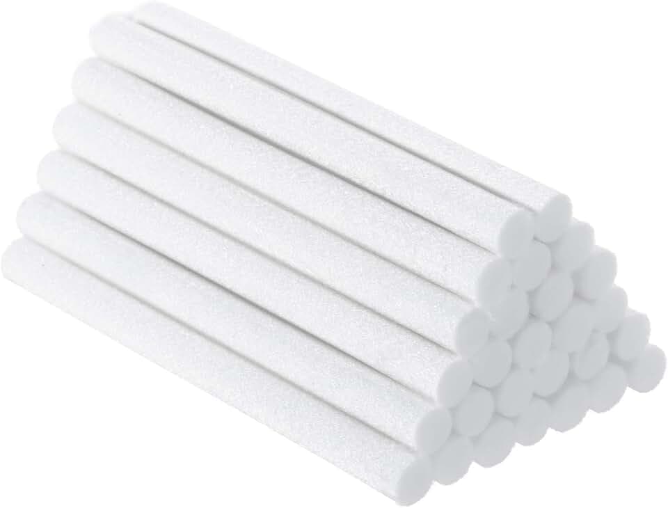 Boao 40 Stück Luftbefeuchter Sticks Baumwollfilter Nachfüllstäbchen, 10 cm