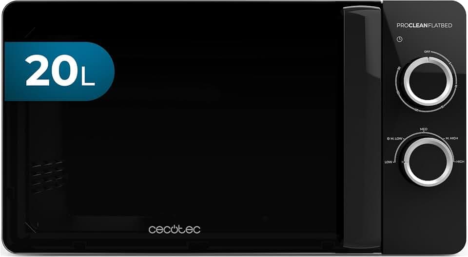 Cecotec Mikrowelle mit Grill Proclean 3030 Flatbed, Mikrowelle, 20L