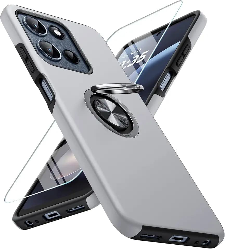 JAME for Motorola Moto G 2025/2026, Moto G Play 2026 Case with Ring Stand