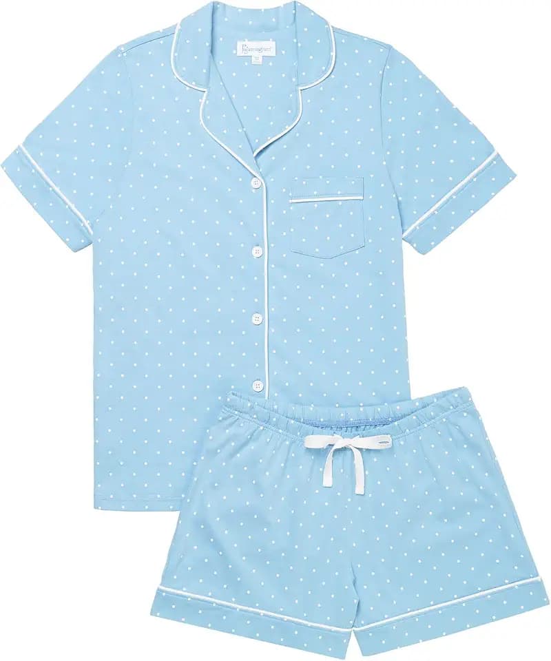 PajamaGram Pajamas For Women - Womens Pajama Short Sets, 100% Cotton