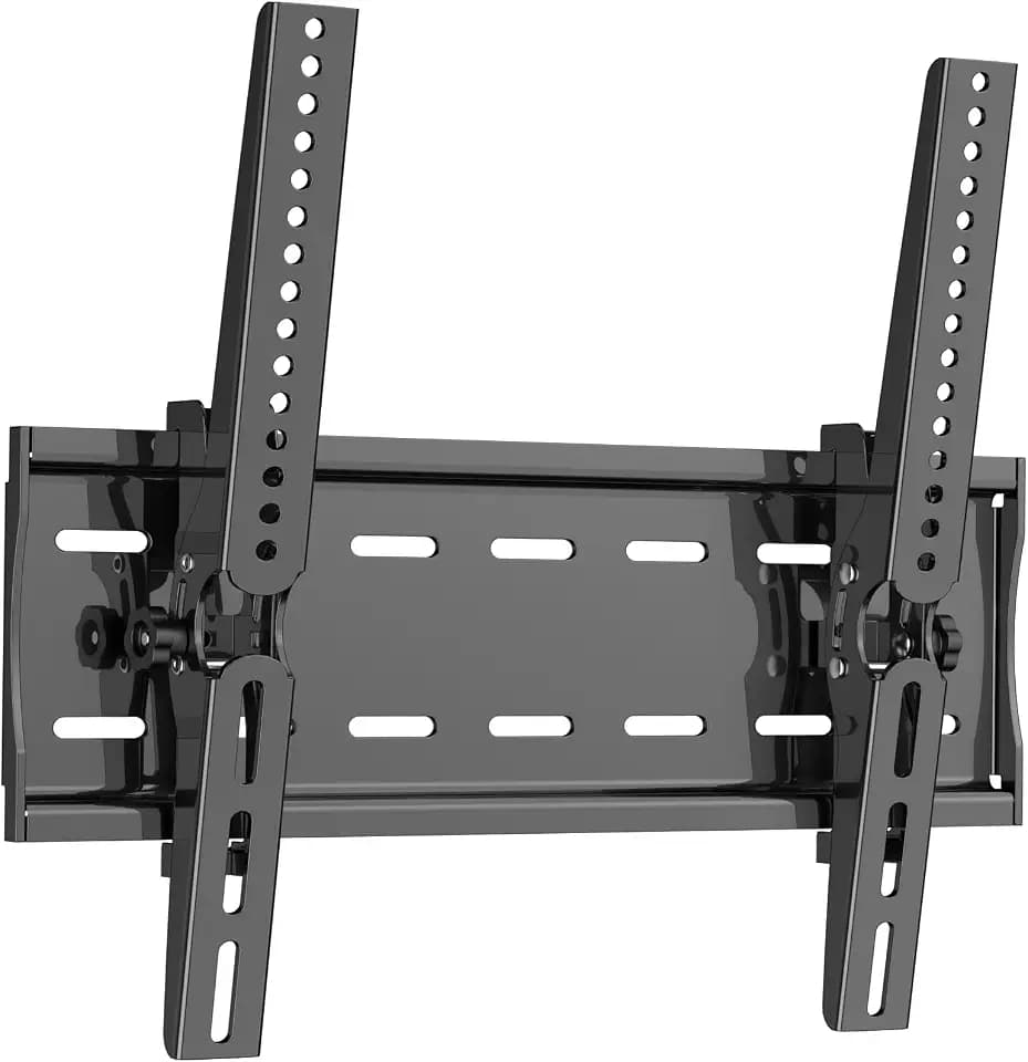 QAQMILI Tilt TV Wall Mount for 26-65 Inch LED OLED Flat / Curved Screen TVs & Monitors, Universal Low Profile Mount TV Bracket VESA up to 400x400mm, Max Load 99 lbs, Up and Down Tilt 15°