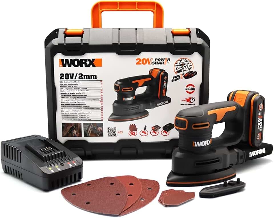 WORX WX822 Akku Detailschleifer 20V, inkl. Akku & Ladegerät