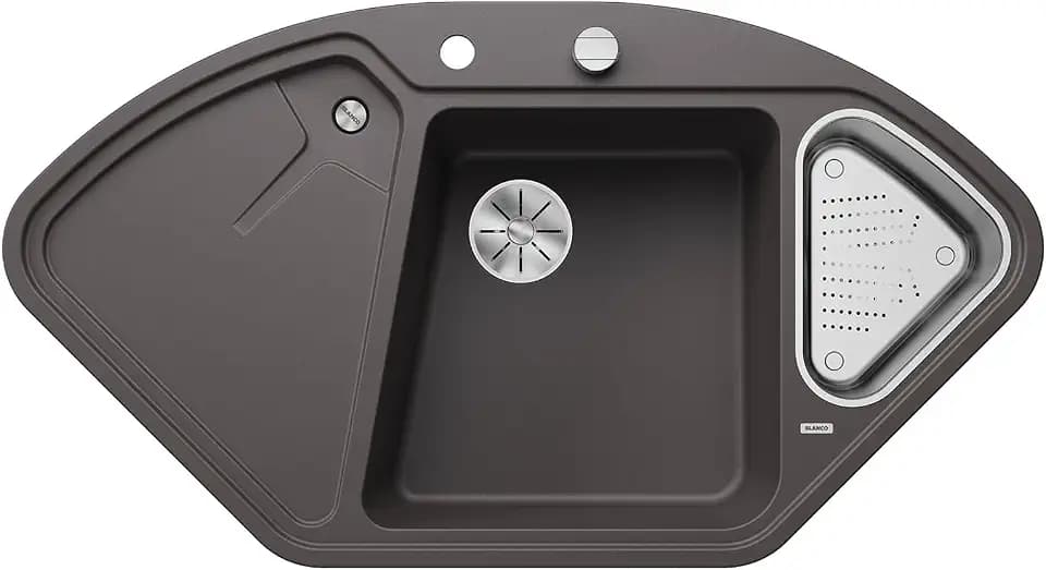 BLANCO DELTA II | Granitspüle aus SILGRANIT felsgrau