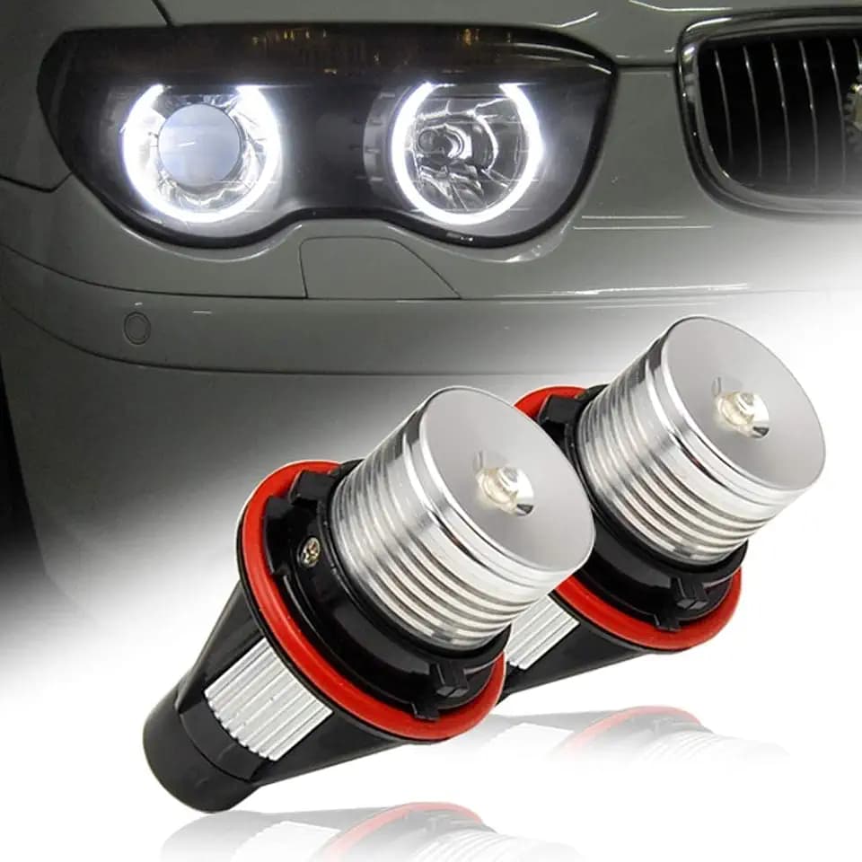 2pcs Error Free LED Angel Eyes Marker Lights Bulbs Compatible for BMW E39 E53 E60 E61 E63 E64 E65 E66 E87 525i 530i xi 545i M5