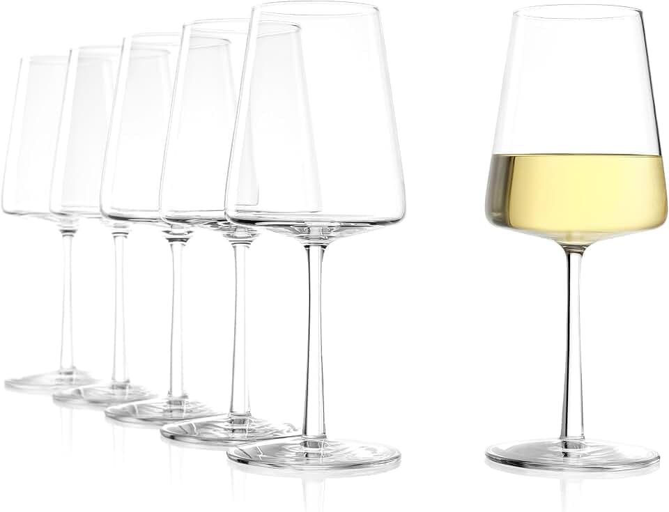 Stölzle Lausitz Power Weißweingläser Kristallglas 400 ml, 6er-Set