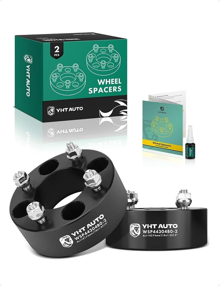 YHTAUTO 4x110 ATV Wheel Spacers 2 Inch for Bombardier, Honda, Kawasaki