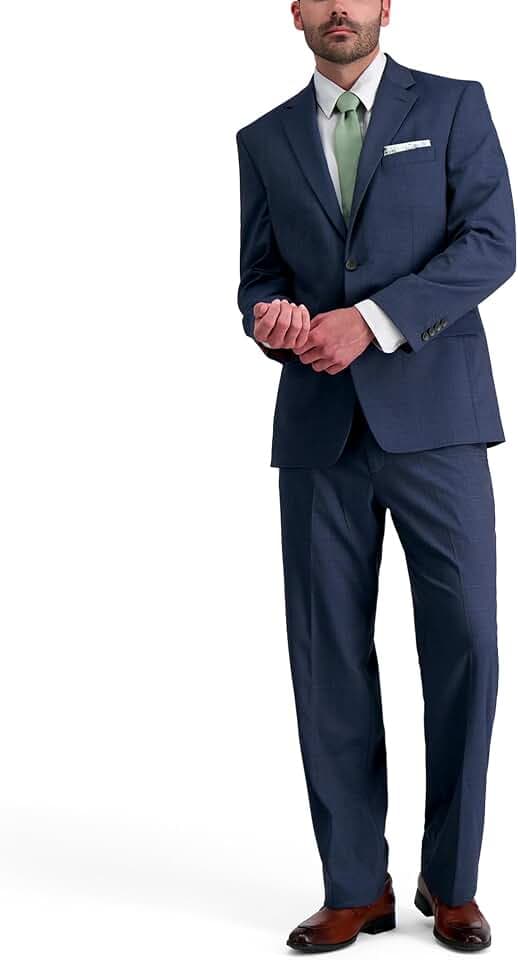 Haggar Men's JMH Classic Fit Premium Stretch Suit Separate Pants & Jackets
