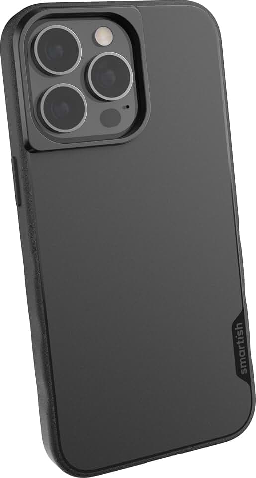 Smartish iPhone 13 Pro Case, Gripmunk, Slim Grip Case, Black