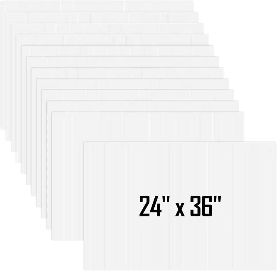 12 Pack 24 x 36 Inch Corrugated Plastic Boards Blank Yard Signs