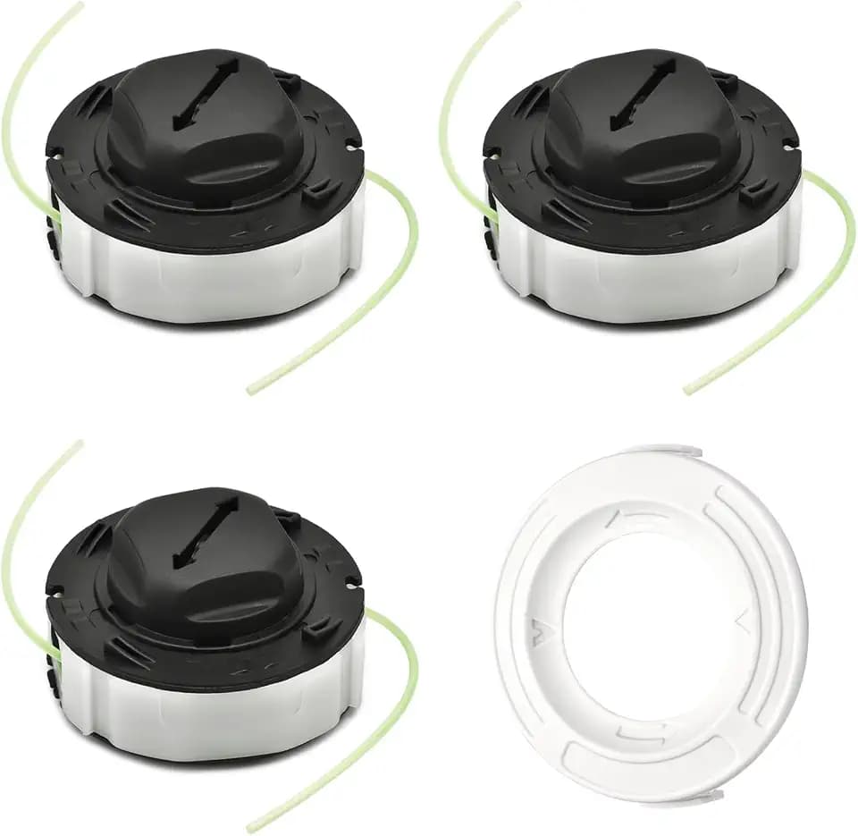 ERGIT 3 Pack Replacement Spools with Cover for Stihl FSA 57 Weed Eater Autocut C3-2 Trimmer Head