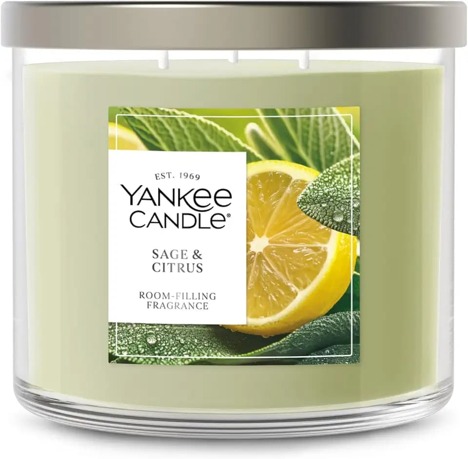 Yankee Candle Sage & Citrus Scented Candle, 14.5oz 3-Wick
