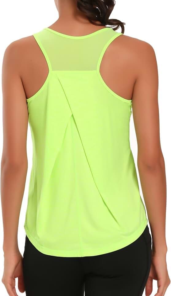 Damen Sport Tank Top Ärmelloses Leichte Fitness Top Yoga Oberteile