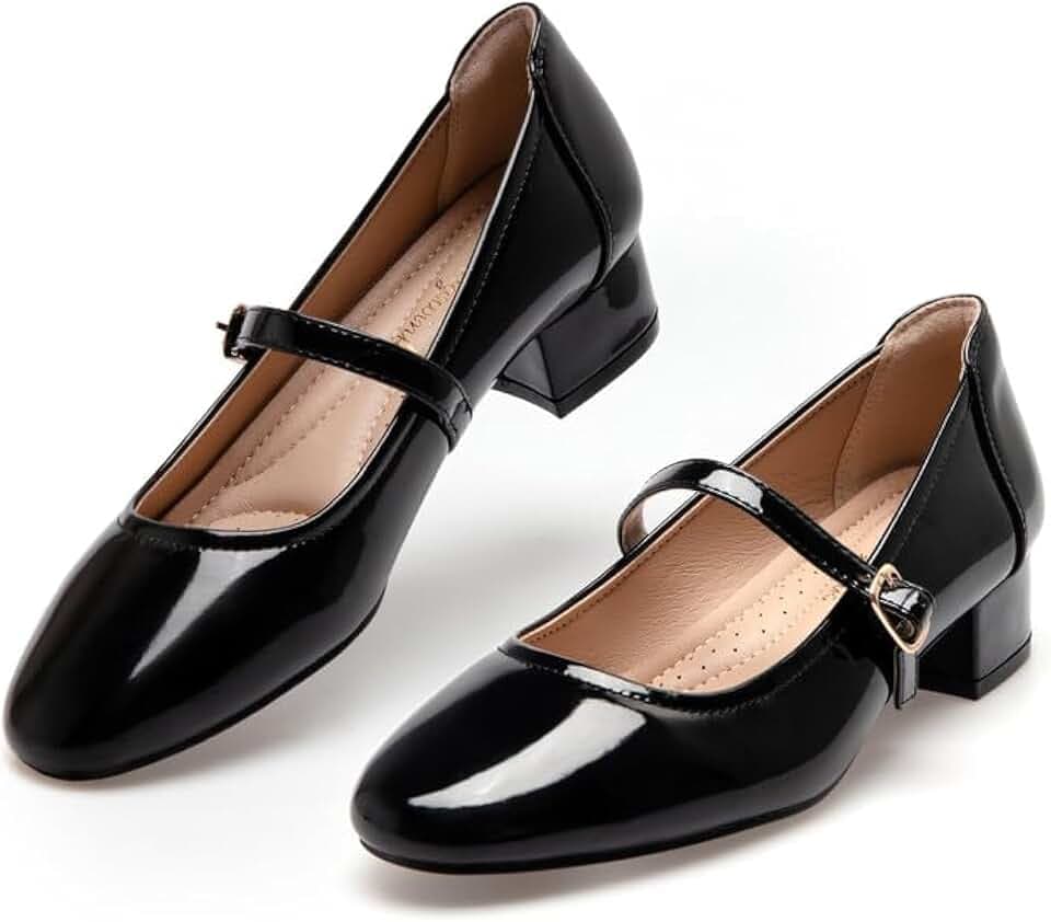 Mary Jane Shoes 2inch Womens Pumps Heels Dress Shoes