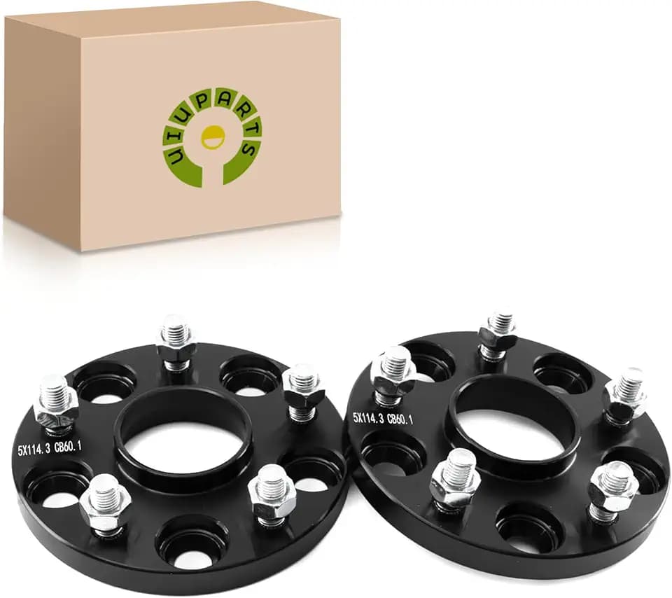 UIU 5X4.5 Wheel Spacers for Toyota RAV4 2.5L 2009-2021/ Camry 2.5L 2010-2021/ Camry 2.4L 2002-2011, Forged 0.59"(15mm) 5x114.3mm to 5x114.3mm Thread Pitch M12x1.5 Hub Bore 60.1mm 2PC Adapters