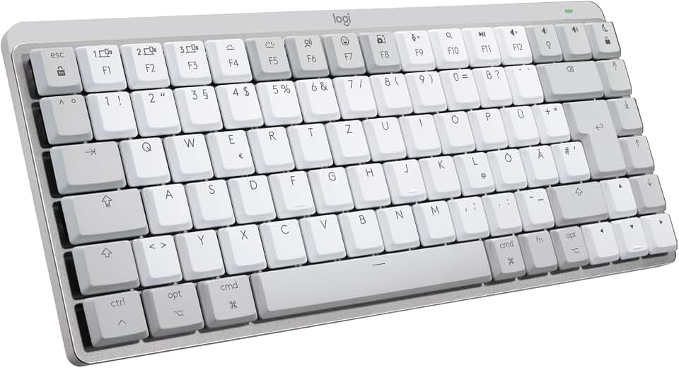 Logitech MX Mechanical Mini für Mac, Kabellose Tastatur mit Beleuchtung