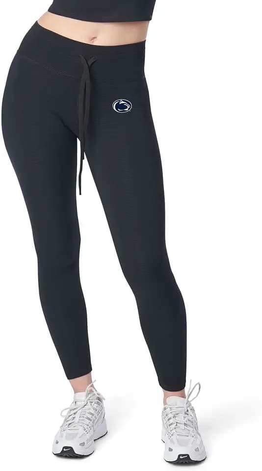 NCAA High Waisted Rib Legging, Tummy Control with Drawstring, Comfy and Stretchy