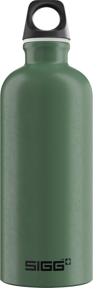 Sigg - Alu Trinkflasche - Traveller - Made in Switzerland - Climatpartner Zertifiziert - Kohlensäure geeignet - Auslaufsicher - Federleicht - BPA-frei - Outdoor - 600ML / 1L / 1.5L