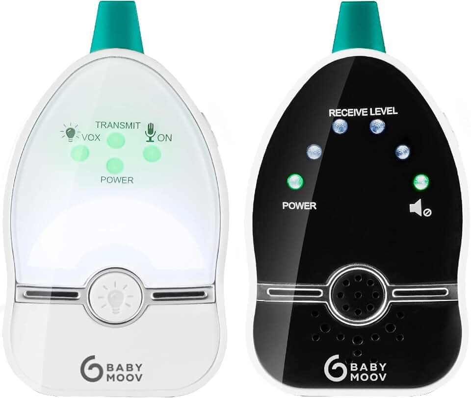 Babymoov Babyphone Easy Care - Digital Green Technology, niedrige Strahlung, 500m Reichweite
