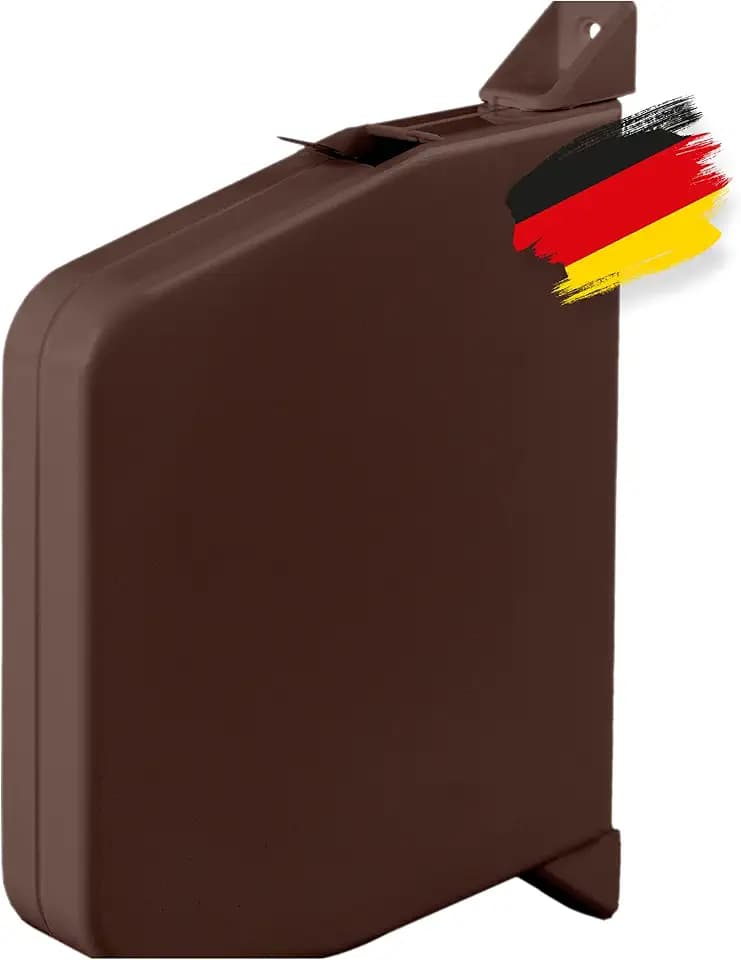 BAUHELD Rolladen-Gurtwickler Aufputz 14mm ohne Rolladengurt Mini - Braun | Einfädelautomatik - Lochabstand 153mm - Rollladen Aufwickler mit stabilem Gehäuse - 180 Grad Schwenkbar - Inklusive Anleitung