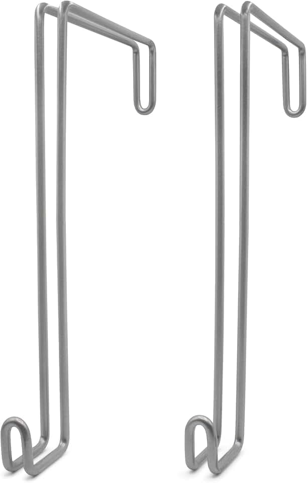 Over The Wall Heavy Duty Concrete Cinder Cement Block Wall Outdoor No Drill Fence Hooks Hangers - Extra Long Large Rafter Ladder Pool Equipment Pole Hangers for Planters Hoses Horse Tack Organization