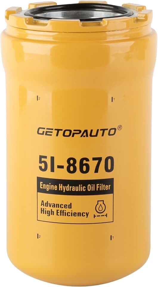 GETOPAUTO 5I-8670 BT9464 HF35519 Hydraulic Filter Compatible with Caterpillar Excavator CAT E320d p573481