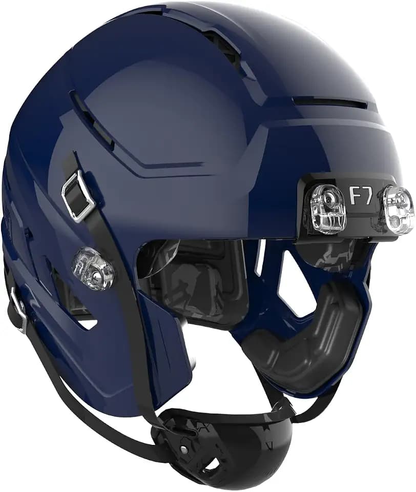 Schutt Schutt F7 AiR Varsity Football Helmet, Virginia Tech 5-Star Helmet, Lightweight Football Helmet for High School - No Facemask Attached