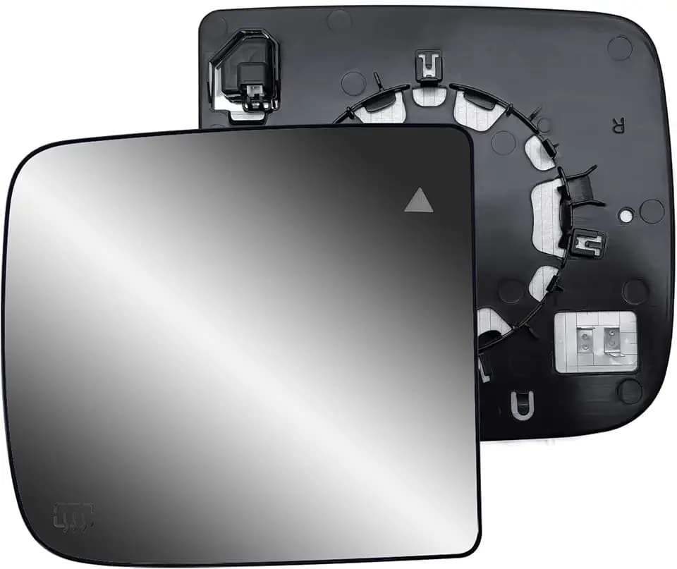 Replacement Passenger Right Side Door Towing Mirror Main Big Glass Flat Heated with Back Plate and BLIS for RAM 1500 2500 3500 from 2010 to 2024