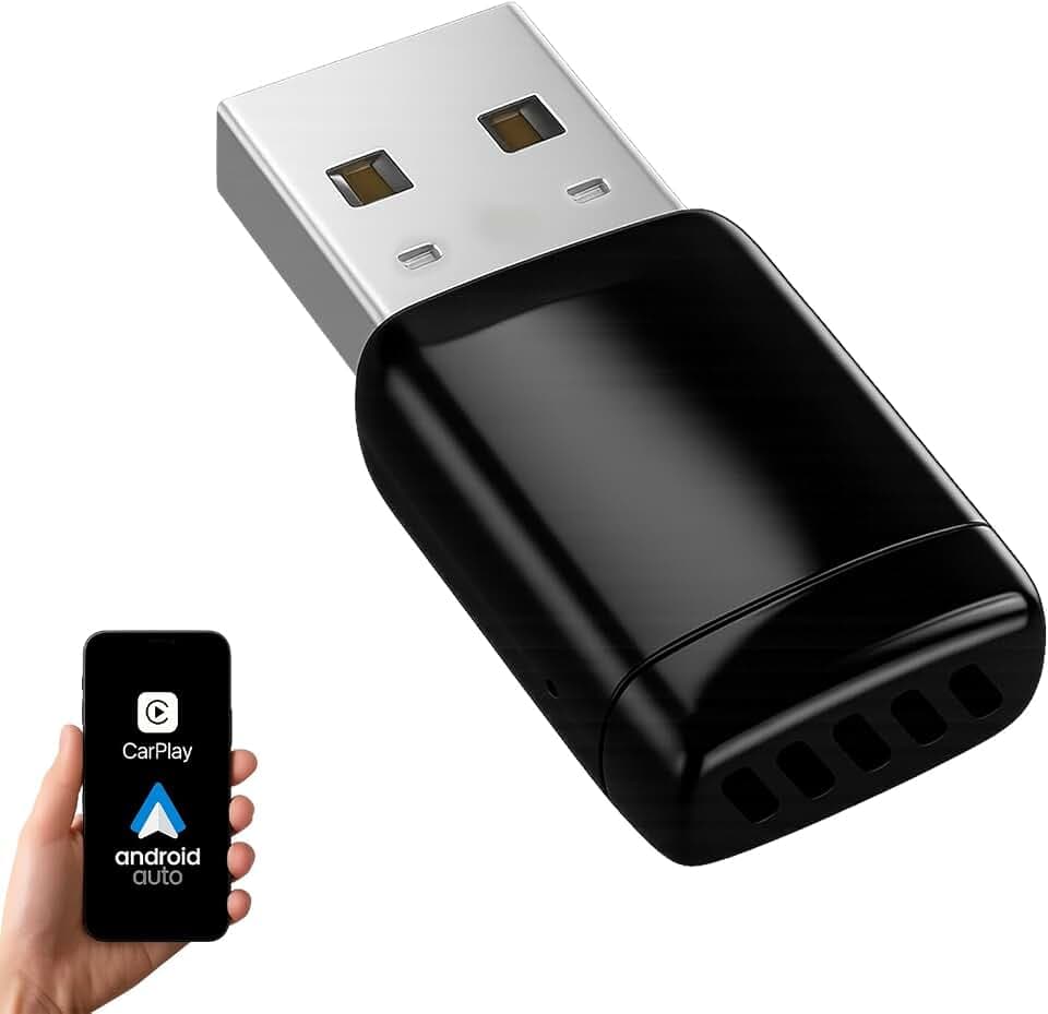 sunweyer S31 Android Auto Wireless Adapter, CarPlay Ultra-Flach