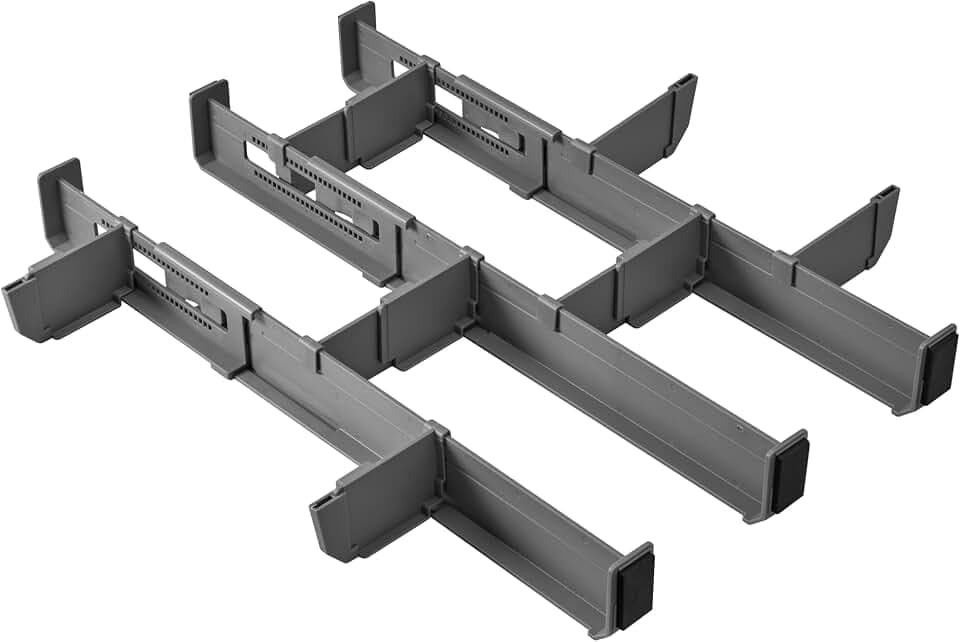 Metaltex Multi-Fit PLUS Besteckeinsatz, variabler Schubladenteiler