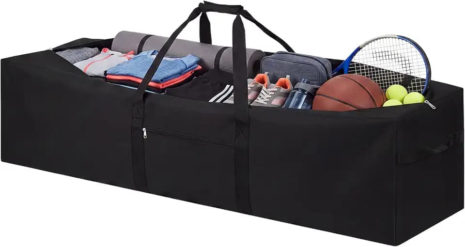 1 Pcs 36 x 13 x 13 Inch, 100 L Large Storage Duffle Bag Black