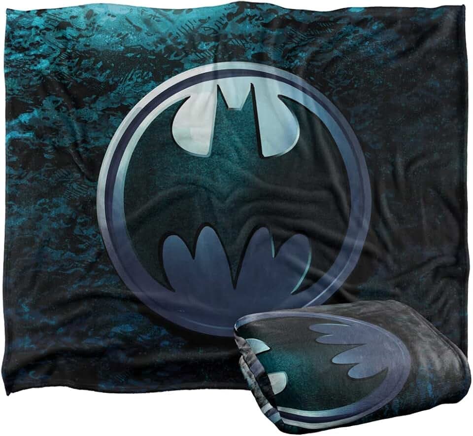 BATMANBatman Silky Touch Kuscheldecke, Optimalweich, 152 x 127 cm
